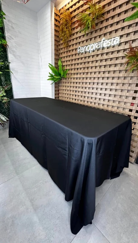 Toalha buffet Quadrada de oxford Preto