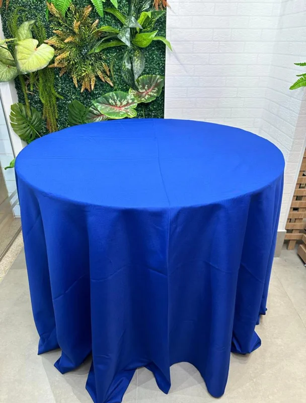 Toalha royal Redonda Azul