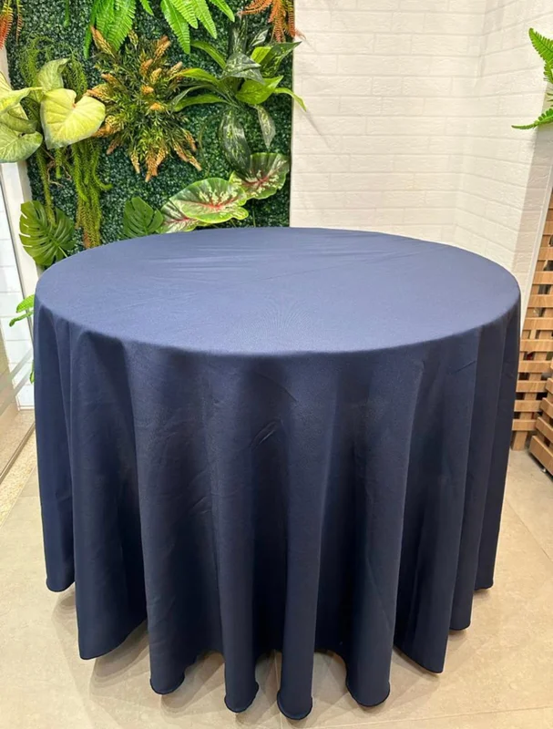 Toalha marinho Redonda Azul