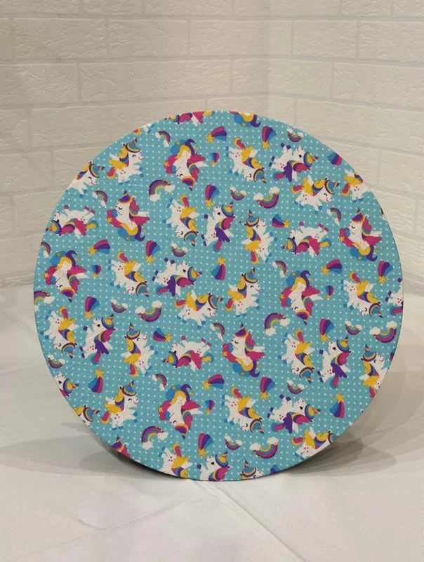 Sousplat unicornio azul