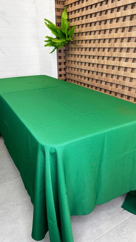 Toalha buffet Retangular de Oxford Verde bandeira medindo 2m x 3m